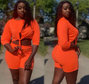 NOW N LATER 2pc set orange